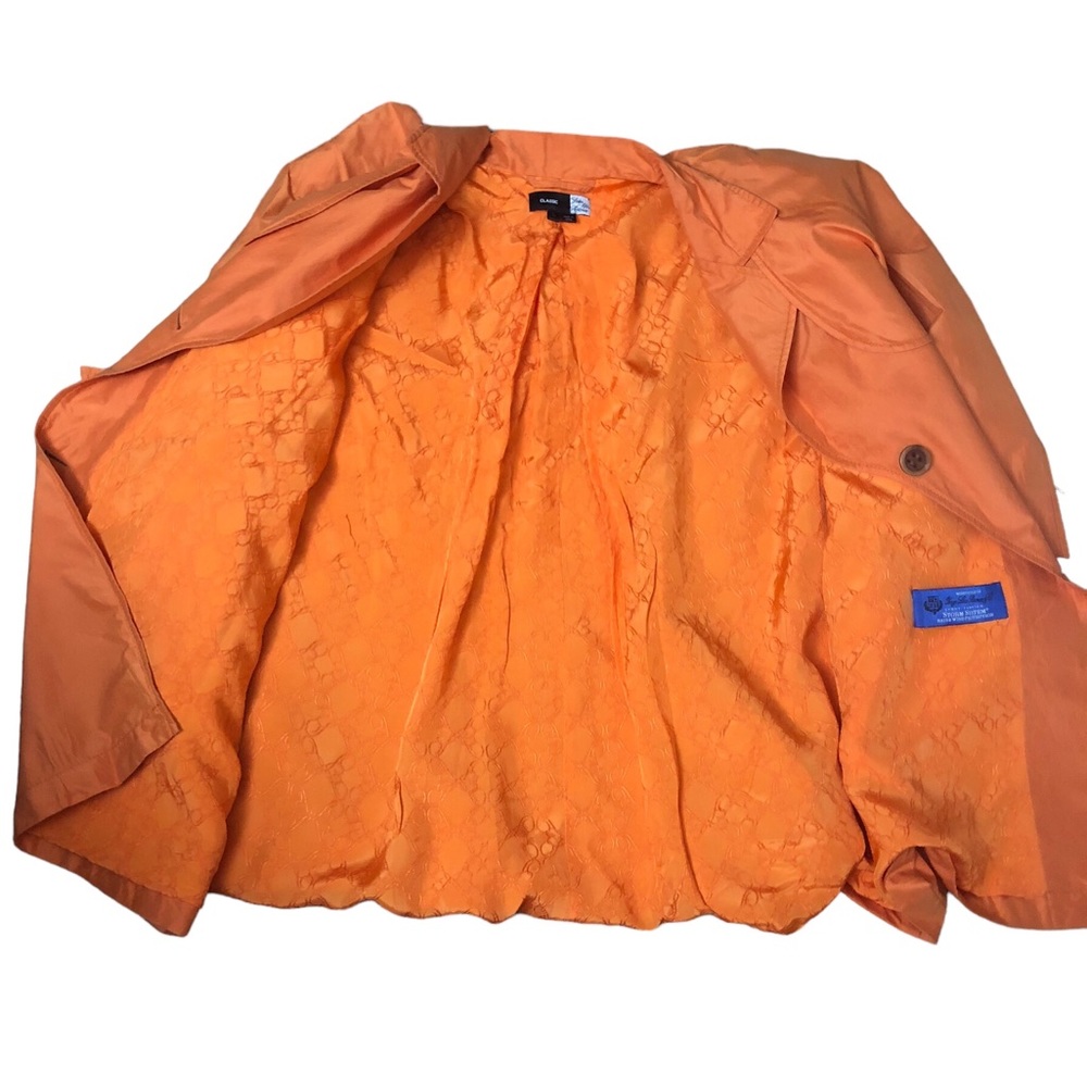 Saks Fifth Avenue Silk Orange Jacket Size L - Picture 9 of 11